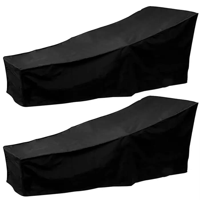2 Pack housse de chaise longue extérieure