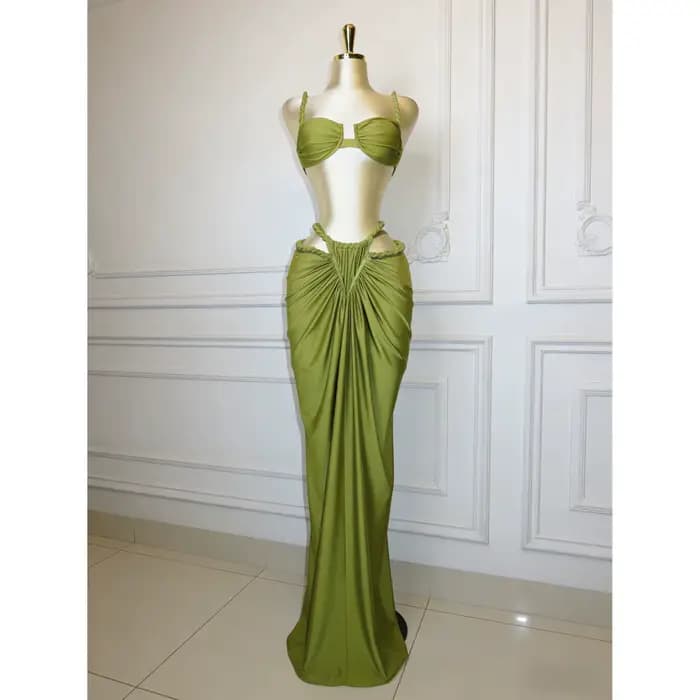 Ensemble de bikini brésilien sexy tressé avec jupe