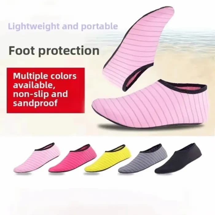 1 paire de nouvelles chaussures d'eau unisexes, légères, semelle en caoutchouc, chaussettes de natation antidérapantes pour la natation, la plongée et la plage