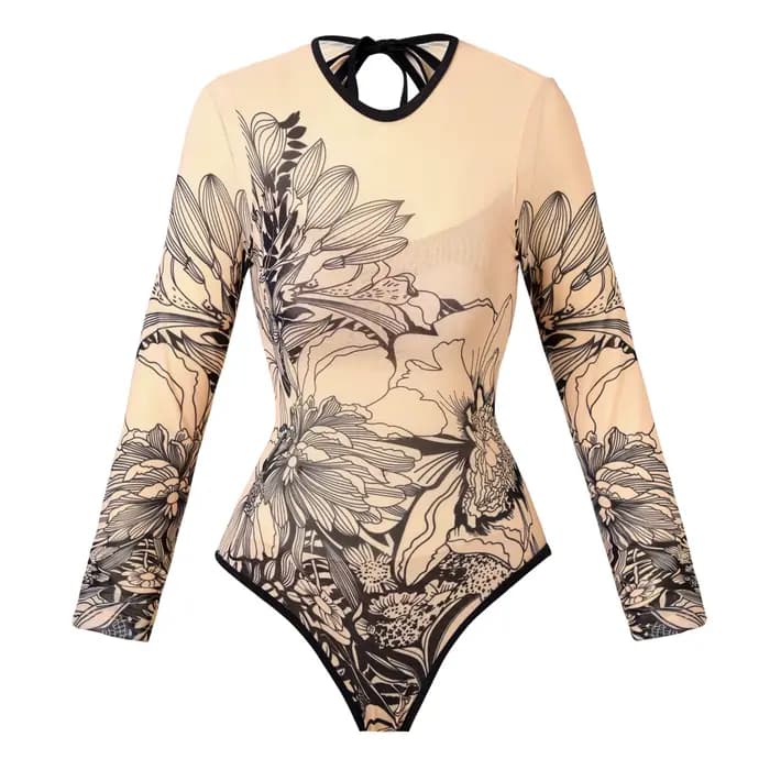 Maille taille haute Sexy maillot de bain femmes été maillot de bain ensemble Bikini à manches longues maillots de bain plage maillot de bain pour femme Куwlльник