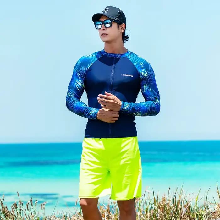 SAILBEE – maillot de bain à manches longues pour hommes