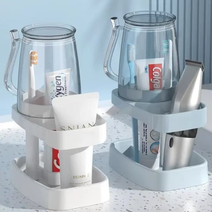 Tasse de bain de bouche pour dortoir, tasse de brossage des dents, articles de toilette, porte-brosse à dents, organisateur, support de rangement, accessoires de salle de bains