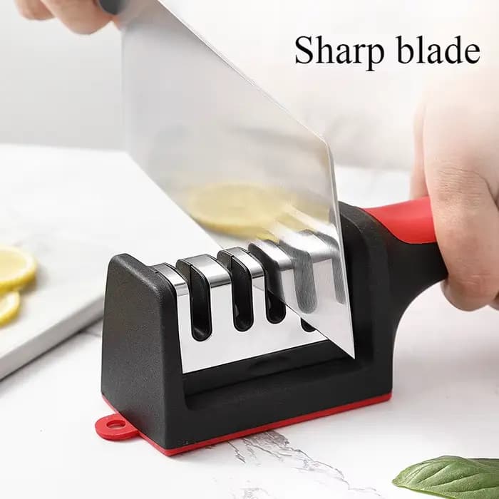Affûteur de couteaux de cuisine multifonctionnel à 3/4 segments, pierre à aiguiser rapide, couteau de coupe en trois étapes, fournitures de cuisine