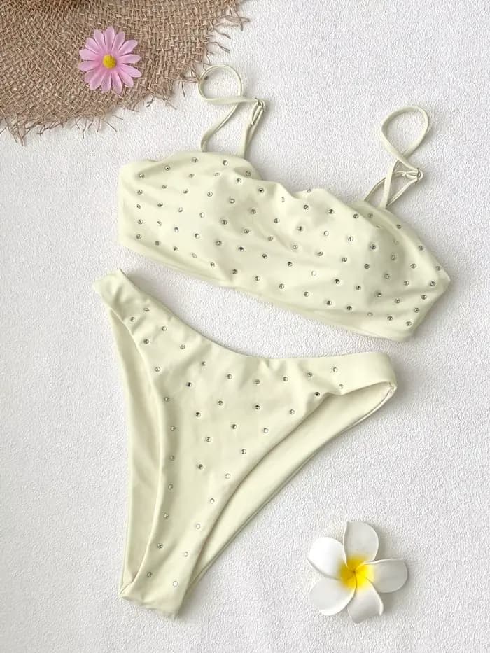 Maillot de bain sexy à strass