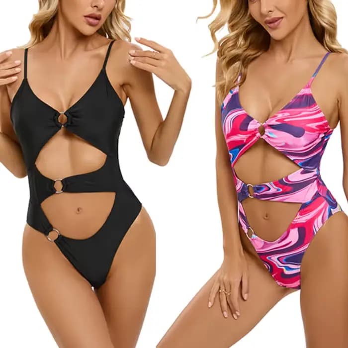 Nadanbao Sexy maillots de bain femmes dos nu une pièce maillot de bain transfrontalier découpe conception maillots de bain Monokini Biquini