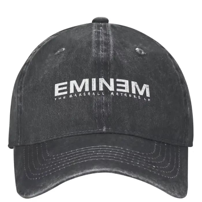 Casquettes de baseball vintage Eminem Rap God pour hommes et femmes, effet vieilli et délavé, ajustables, pour activités de plein air