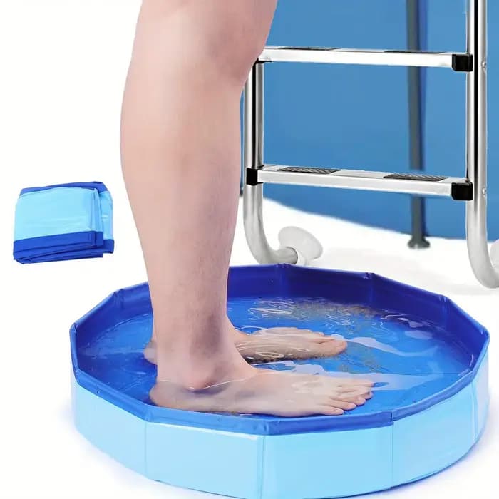 Bassin gonflable de bain de pieds de piscine