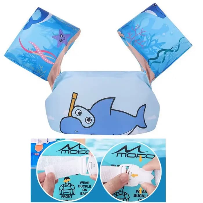 Accessoire de piscine : Gilet de natation d'apprentissage et brassards de flottabilité en mousse, meilleurs que les bouées gonflables