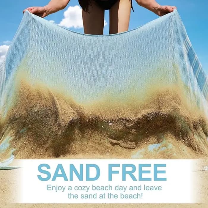 Serviette de plage turque 100x180cm100% coton sans sable