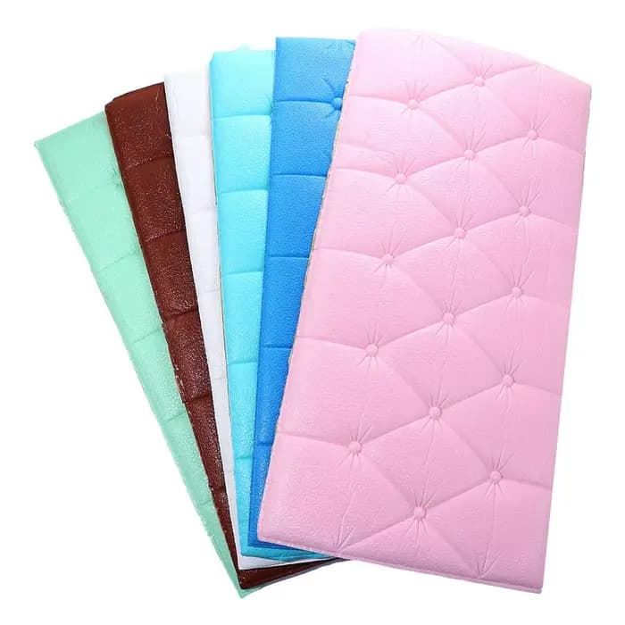 Panneaux muraux autocollants en mousse à effet coussin pour la décoration de salle de bain, de maison et de chambre, à peler et coller