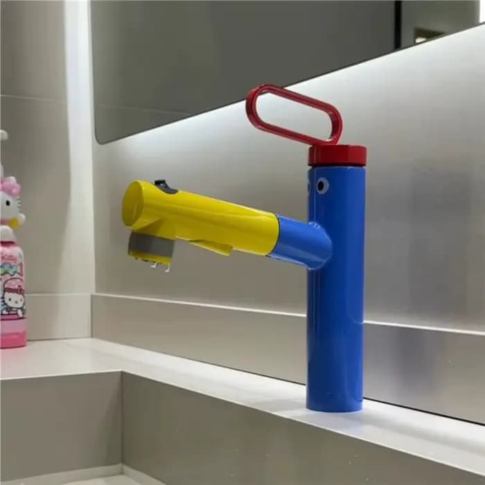 Robinet de lavabo rotatif BSEVB avec robinet de salle de bain coloré et douchette pour lavabo chaud et froid