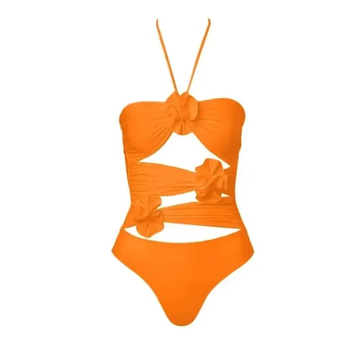 Robe de plage à imprimé floral 3D