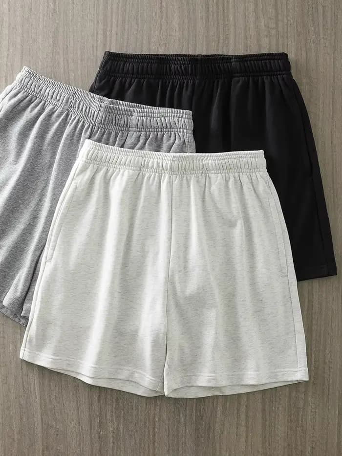 DUEllen-Short éponge pour homme, short de sport à jambe droite, taille élastique, short de course, pantalon décontracté, été, 2024