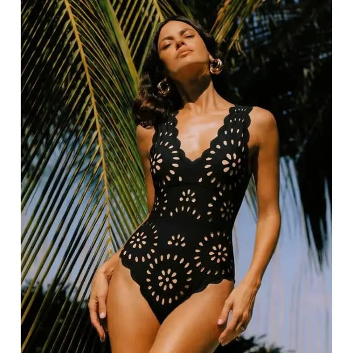 Maillot de bain sexy pour femme 2026 Flaxmaker – Ensemble élégant d'été avec décolleté plongeant