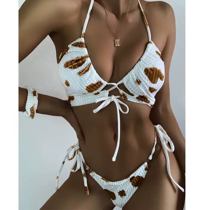 Vigorashely Ensemble de bikini sexy à dos nu 2026