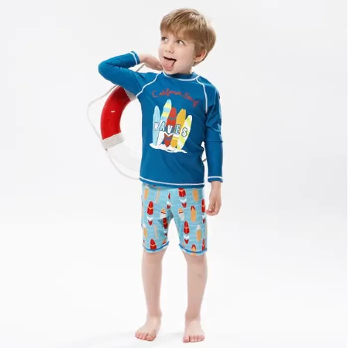 2025 garçons maillot de bain deux pièces ensemble 3 à 4 5 6 7 8 9 10 11 12 ans enfant en bas âge requin imprimé