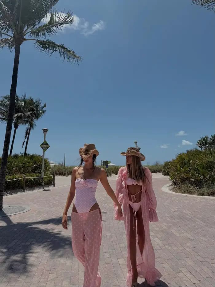 Nouveau maillot de bain imprimé sexy avec jupe