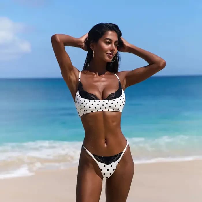 Bikini à pois 2026 sexy pour femme