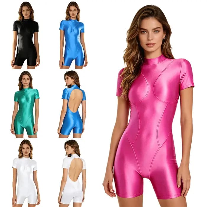 Maillot de bain une pièce brillant pour femme