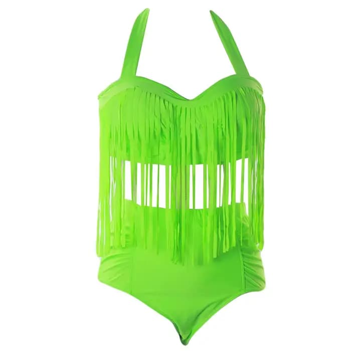 Bikini à franges imbibé