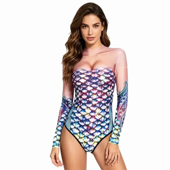 Maillot de bain une pièce sirène pour femme