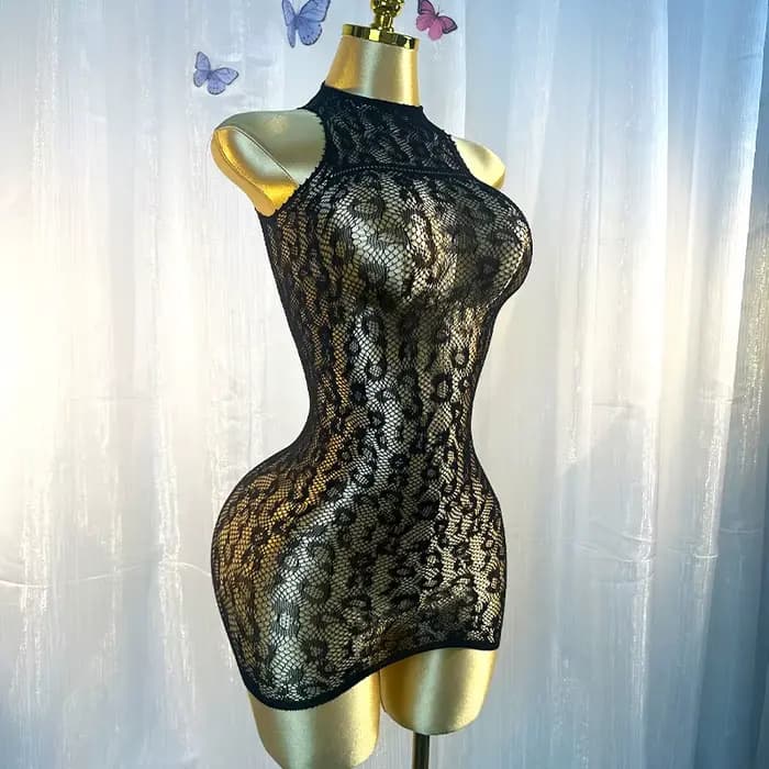 Robe en résille ajourée, Cover-Up Sexy, sans Bikini, vacances d'été, DS029