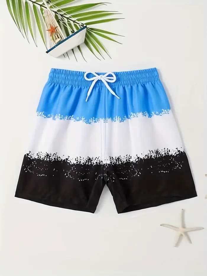 Sports de plage imperméables décontractés avec cordon de serrage pour garçons, objectifs de natation