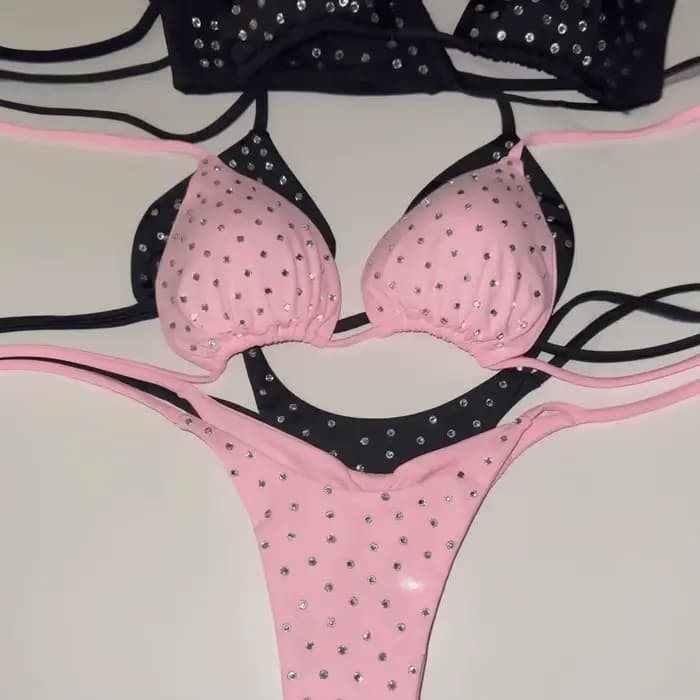 Diamant Bikini 2025 Bandeau Biquini femmes Sexy maillot de bain femme Push Up maillots