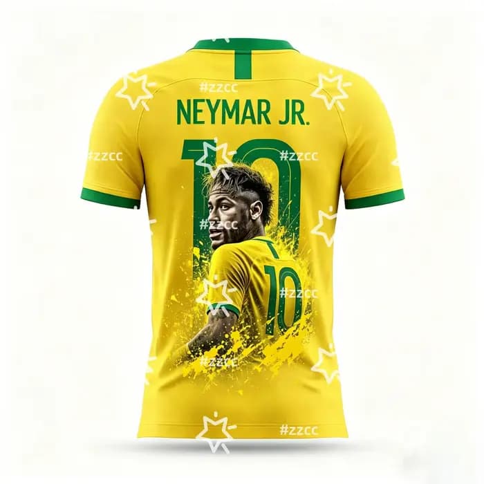 Maillot de football Neymar Brésil 2026 – Tenue de match et d'entraînement – T-shirt sport d'été pour homme, vêtements pour enfant, tee-shirt Y2K pour femme ﻿