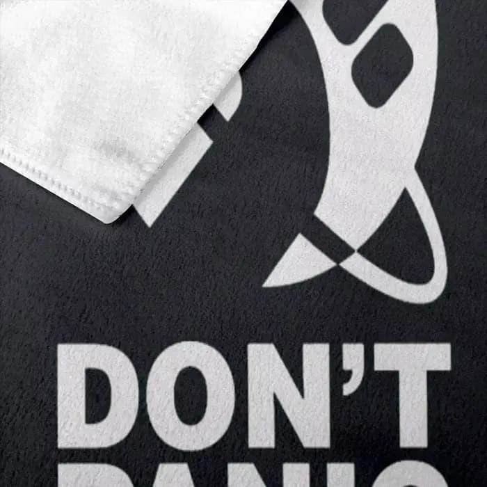Serviette de bain Don't Panic pour hommes et femmes