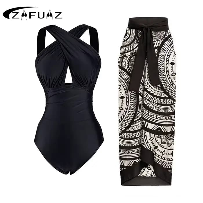 Maillot de bain vintage une pièce pour femme