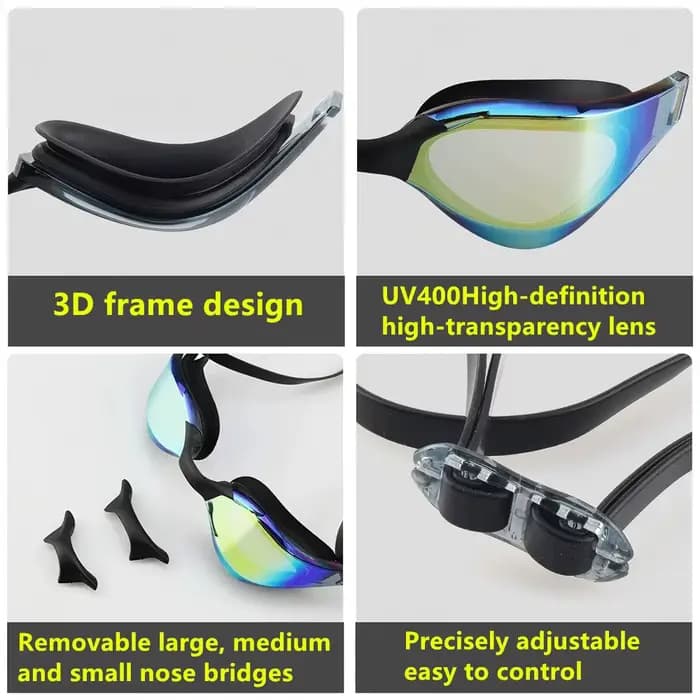 ARENA lunettes de natation professionnelles haute définition imperméables et antibuée pour hommes et femmes adultes