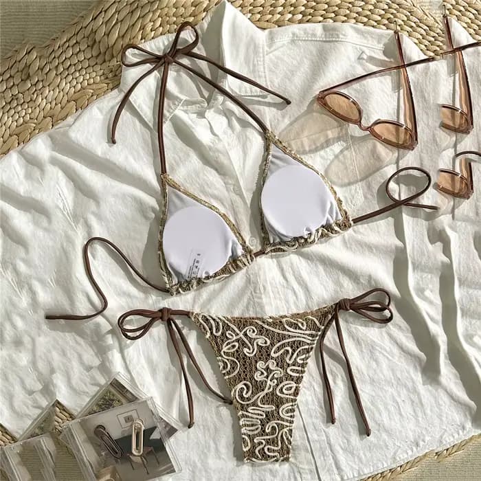 String marron licou Triangle