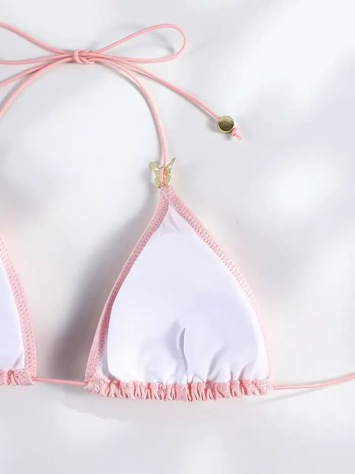 Maillot de bain triangle rose Rinabe 2026