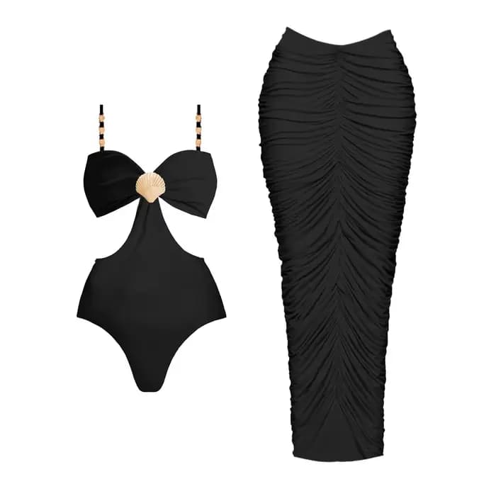 2025 maillot de bain creux avec couverture Sexy maillots