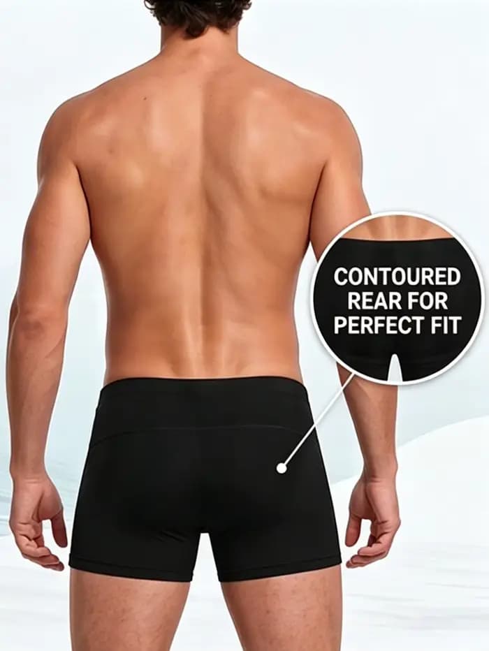 Shorts de bain pour hommes avec motifs sportifs audacieux, tissu extensible à séchage rapide, idéal pour la piscine et les séances d'entraînement en salle de sport