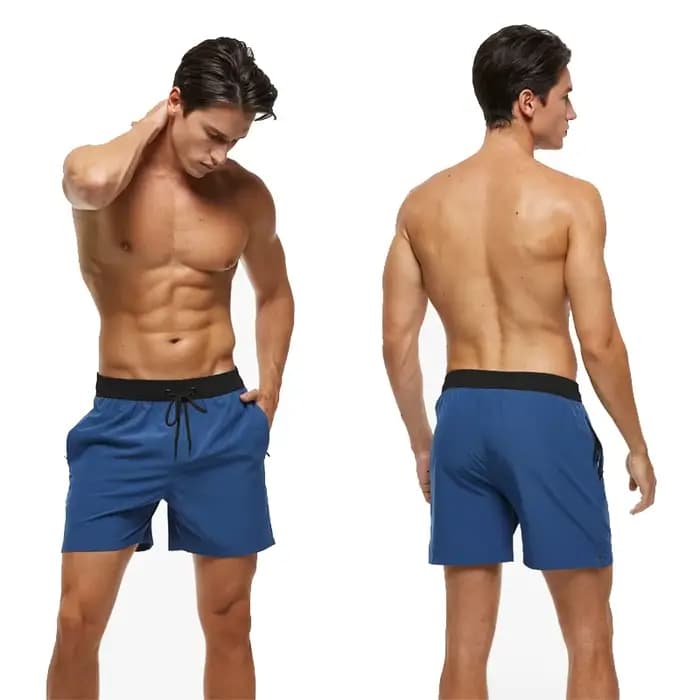 Escatch-Short de Natation Respirant pour Homme, Bermuda Masculin, Taille artificiel astique, Doublure en Maille avec Poche, Mode dehors, Été, Marque
