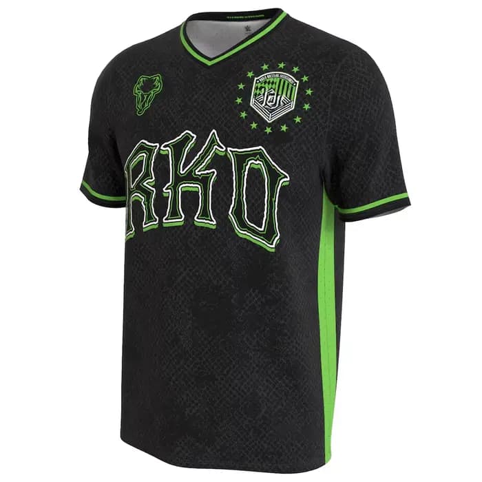 Maillot de football unisexe noir Randy Orton imprimé en 3D, séchage rapide, col en V, manches courtes, pour entraînement sportif en extérieur 2026