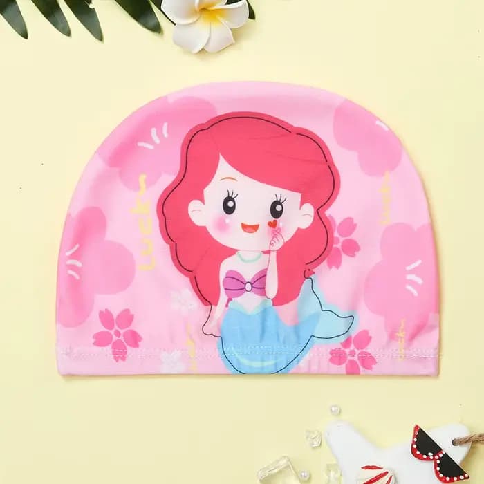Bonnet de bain de dessin animé pour garçons et filles
