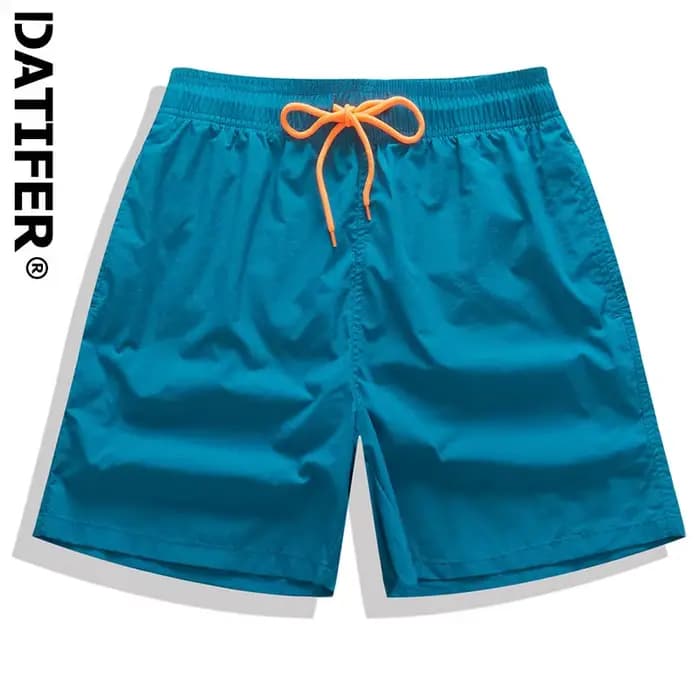 Marque Datifer Board Shorts hommes respirant Sport natation pantalon couleur unie taille élastique maillots de bain été maillots de bain