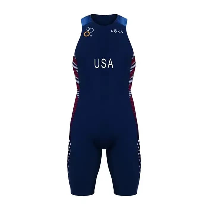 Roka nouveau hommes Triathlon maillot de bain sans manches combinaison vélo vtt Pro équipe Arena course Trisuit natation