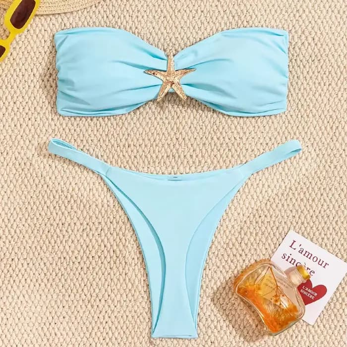 Ensemble bikini bandeau sexy 2026 pour femme