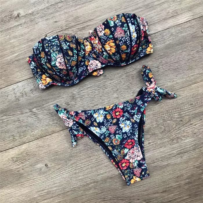 Maillot de bain sexy à imprimé floral pour femme