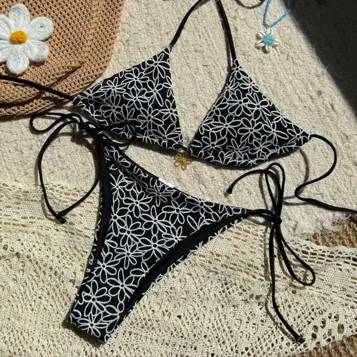 Licou froissé armure Bikini ensemble femmes maillots de bain maillot