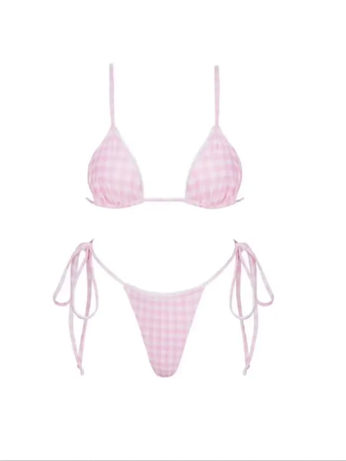 Ensemble de bikini sexy 2026 taille haute imprimé doré pour femme
