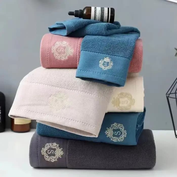 Serviettes de bain en coton pour la salle de bain – Deux tailles