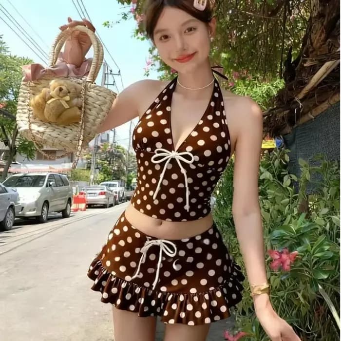Maillot de bain vintage Y2K pour femme
