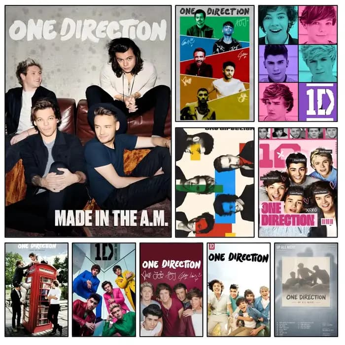 Affiche de la groupe One Direction 1D, imperméable, HD, moderne, à coller, décoration murale, chambre à coucher, salon, dortoir, bureau