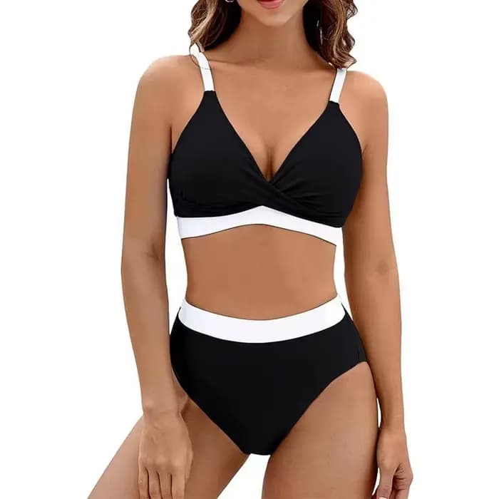 2026 nouveau taille haute Bikini femme maillot de bain femmes maillots de bain maillot de bain rembourré Push Up froncé maillot de bain femmes Bikini ensemble