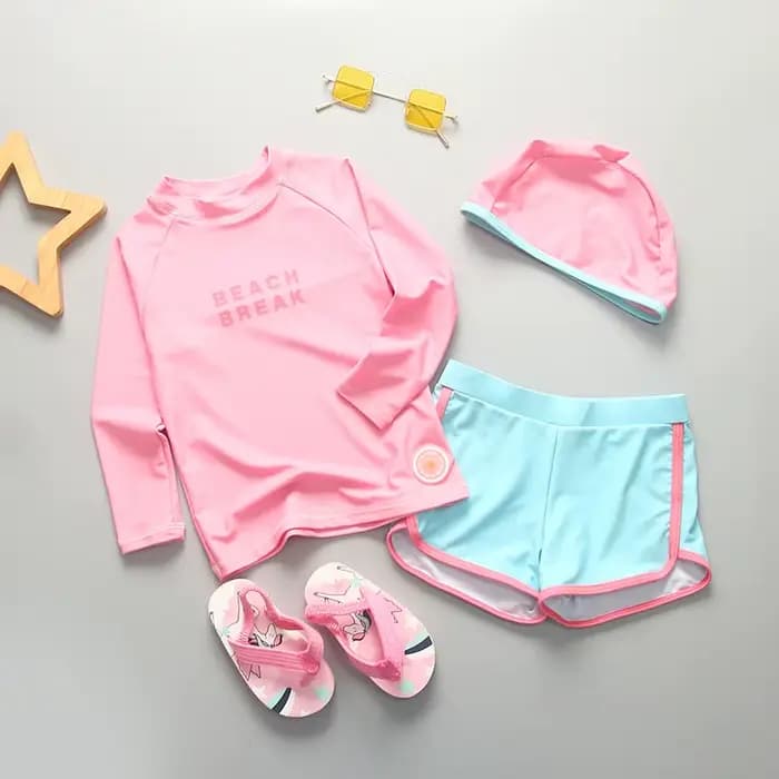 Maillot de bain à manches longues pour fille